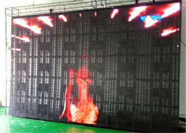 China Full Color P10 Indoor LED Mesh Curtain , LED Video Wall Curtain For Stage Background supplier