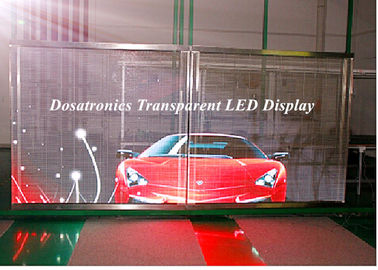 China P10mm Transparent Glass LED Display LED Curtain Screen for Exhibition supplier
