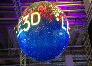 China HD P3 mm LED Ball Display , Spherical Led Screen For Conference / Event supplier