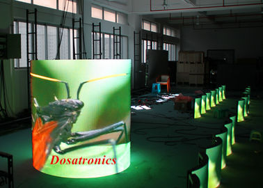 China Custom Aluminum Flex LED Video Wall , P6 Curved LED Display High Definition supplier