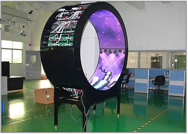 China Curved Flexible LED Video Display P6 Mm Full Color For Media Facade Fixed Installation supplier
